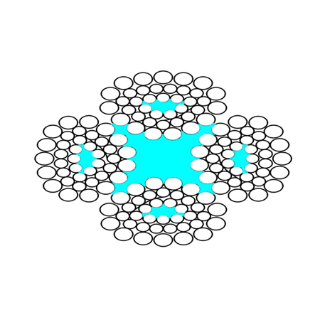 四股扇形股鋼絲繩