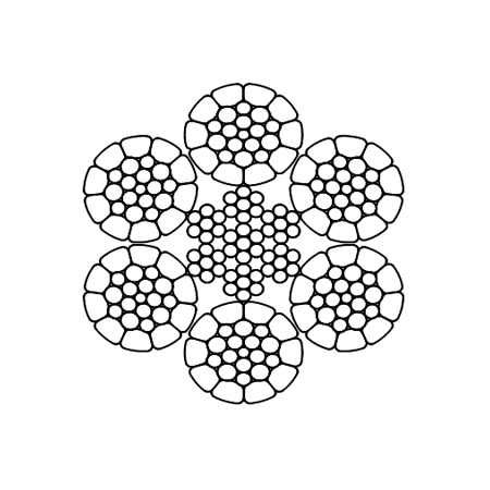 Triangular strand wire rope